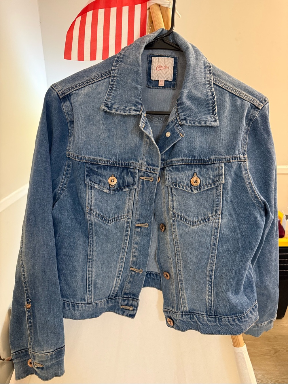 Candie's Light Blue Denim Jean Jacket - Women's